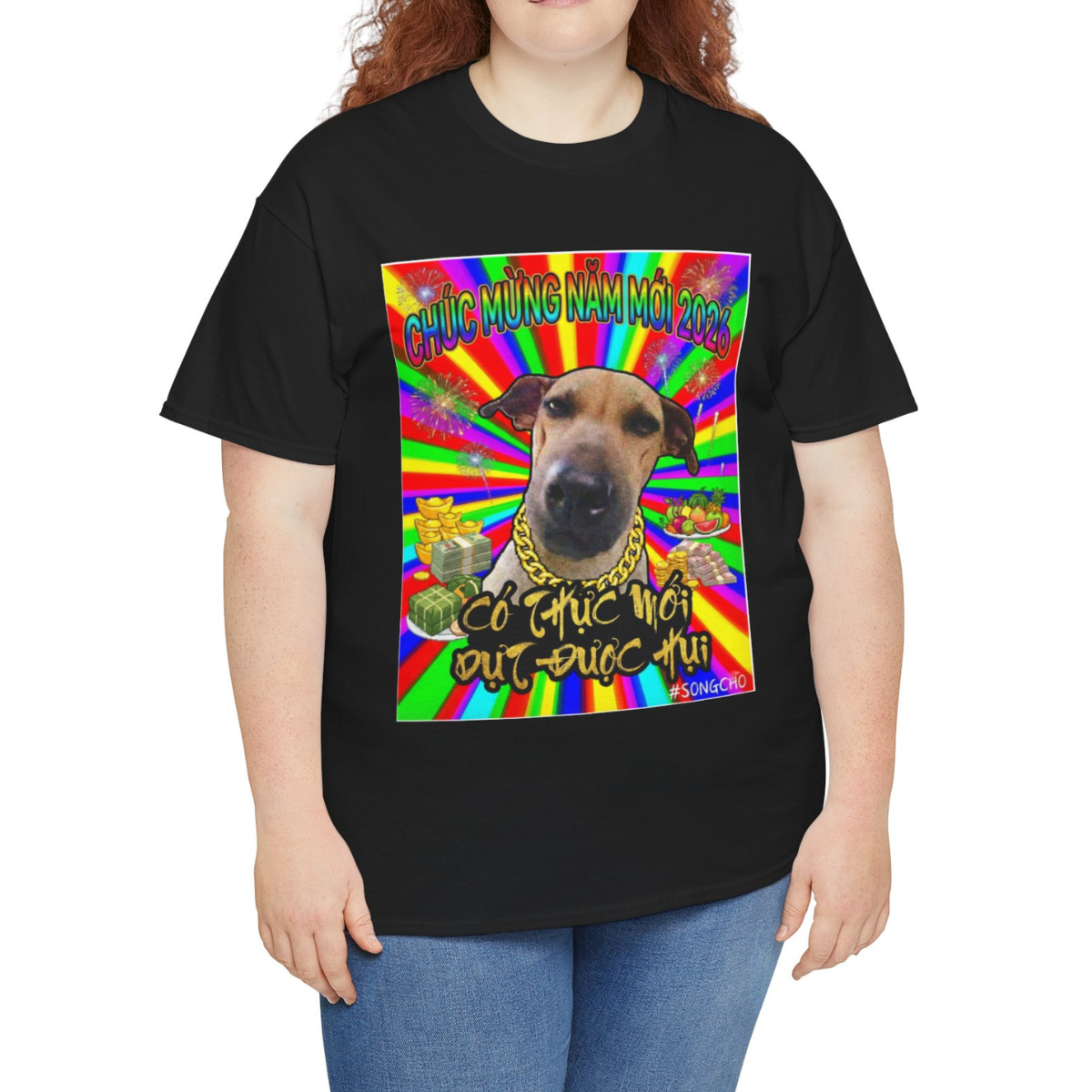 Áo Tết 2026 Chúc Mừng Năm Mới - Có Thực Mới Giựt Được Hụi